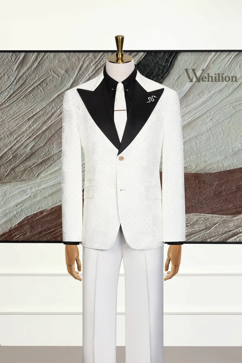 MANSSINO™ | Men's Designer Two-Tone 3-Piece Wedding Suits