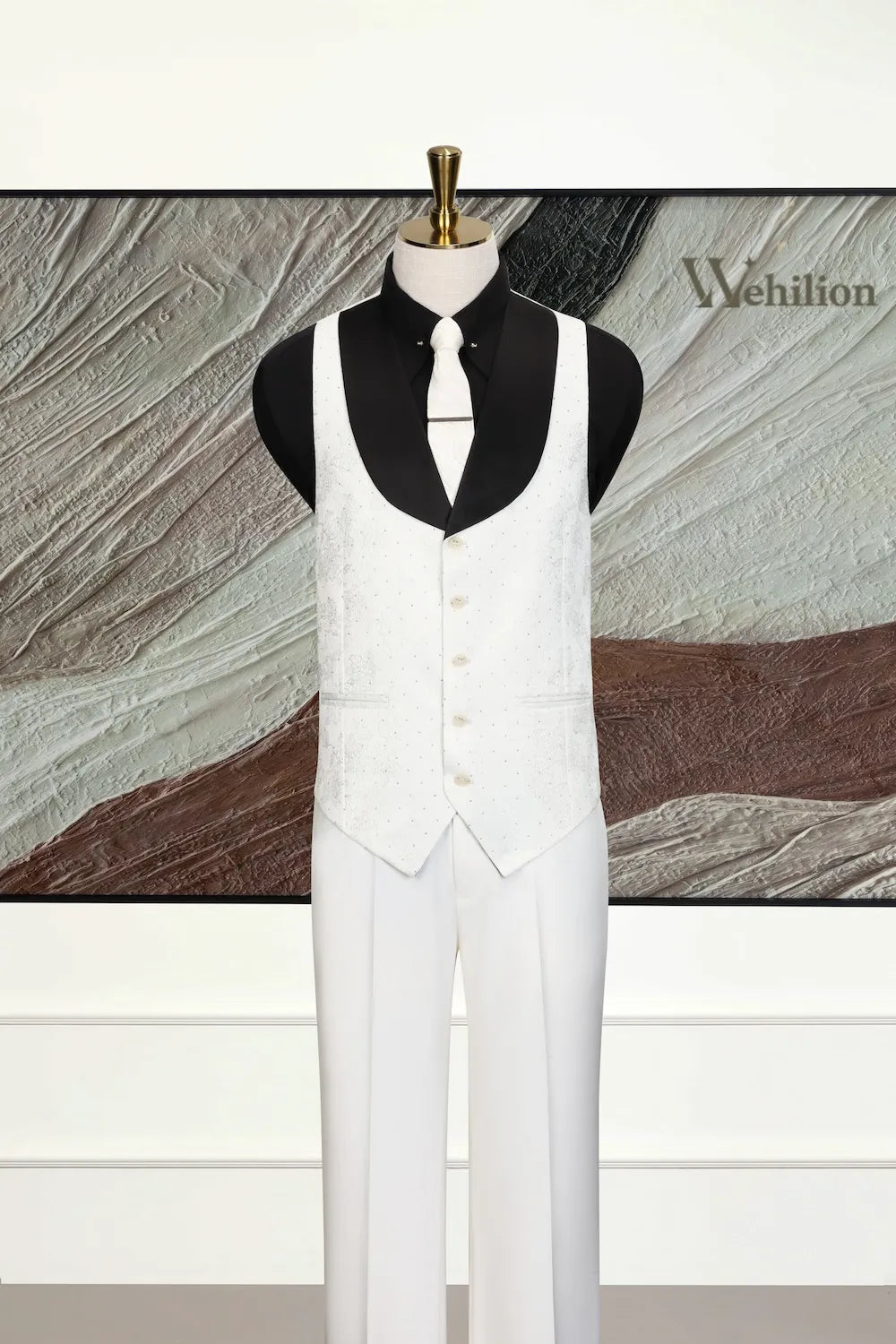 MANSSINO™ | Men's Designer Two-Tone 3-Piece Wedding Suits