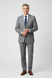 MANSSINO™ | Men's Classic Chalk Stripe 2-Piece Suits