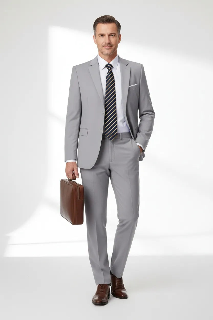 MANSSINO™ | Men's Office Style Two-Button Two-Piece Suit
