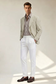 MANSSINO™ | Men's Light Beige Peak Lapel 2-Piece Suit