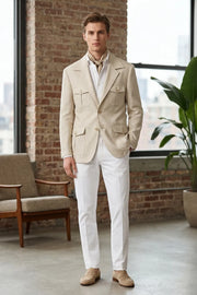 MANSSINO™ | Men's Lightweight Safari 2 Piece Suit