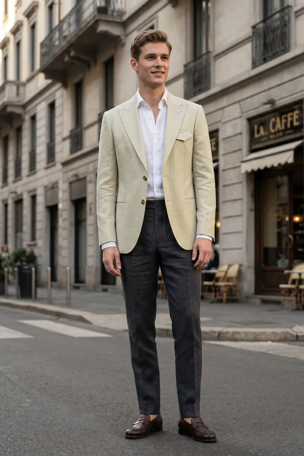 MANSSINO™ | Contemporary Peak Lapel 2 Piece Suit