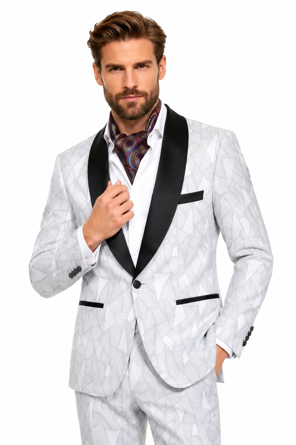 MANSSINO™ | Men's Shawl Lapel Tuxedo 2-Piece Suit