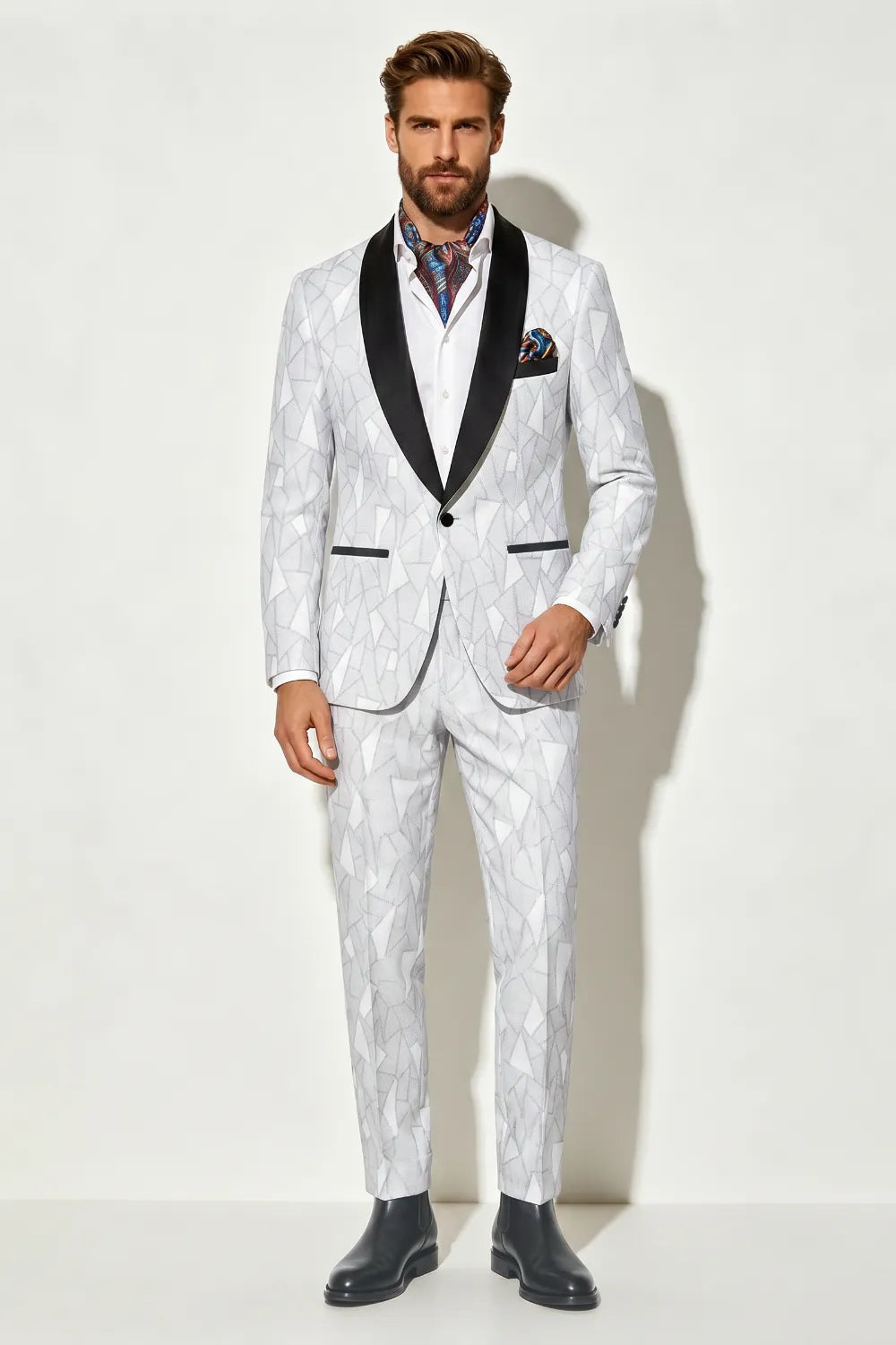 MANSSINO™ | Men's Shawl Lapel Tuxedo 2-Piece Suit