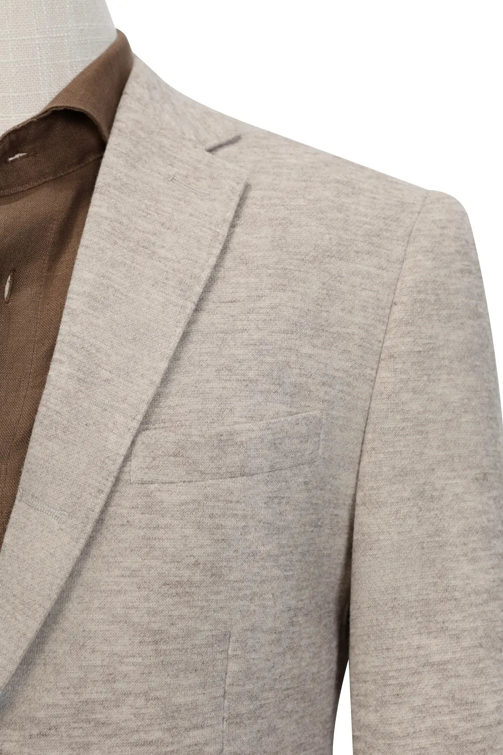 MANSSINO™ | Men's Soft Grey Wool Blend 2 Piece Suit