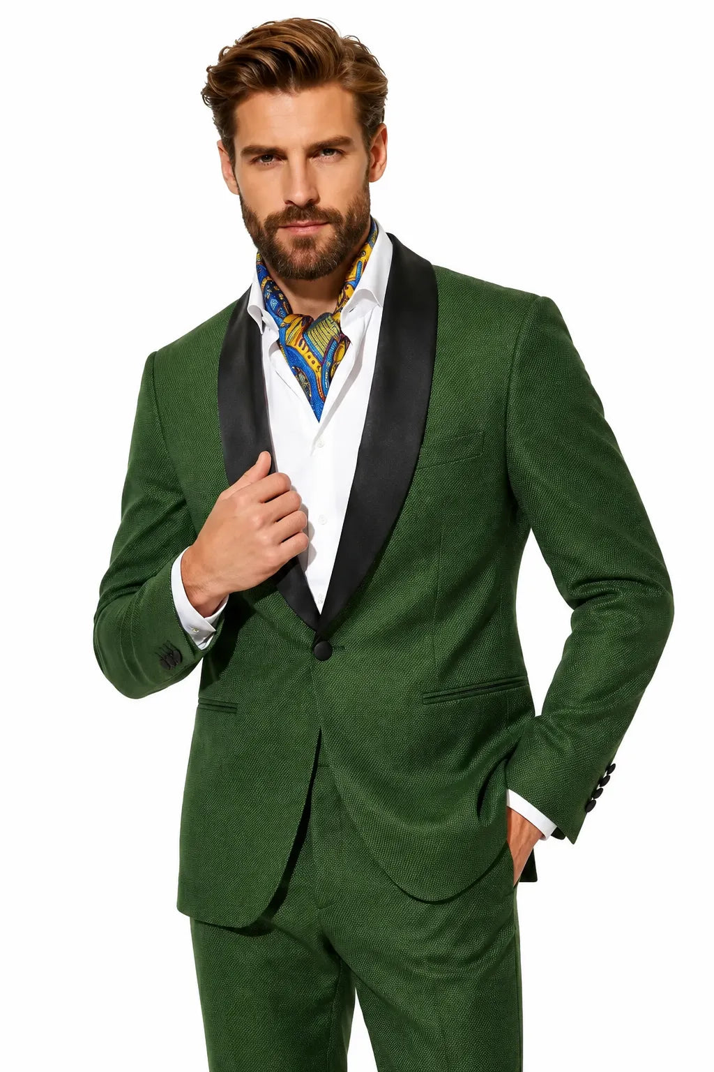 MANSSINO™ | Men's Shawl Lapel 2-Piece Suit
