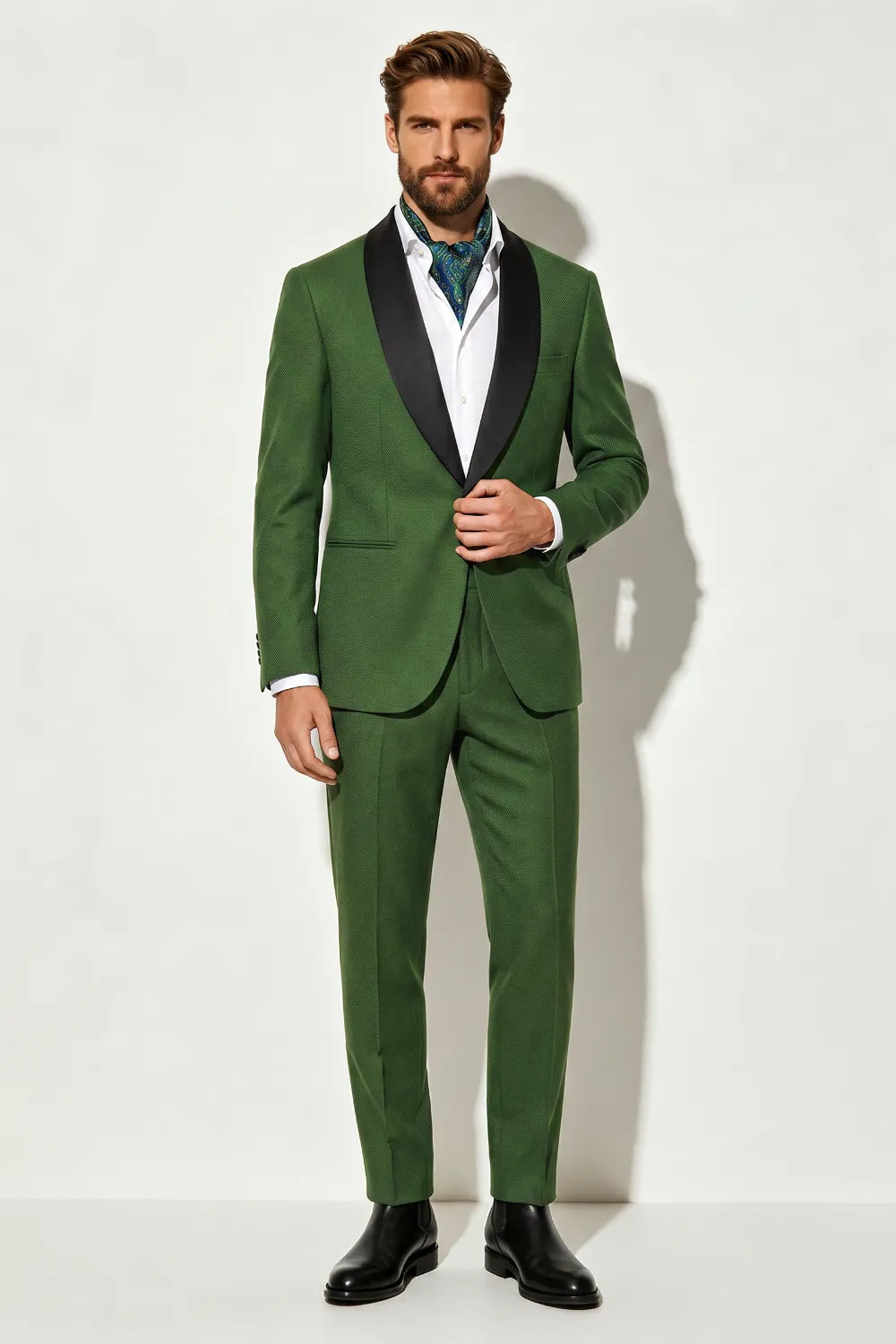 MANSSINO™ | Men's Shawl Lapel 2-Piece Suit