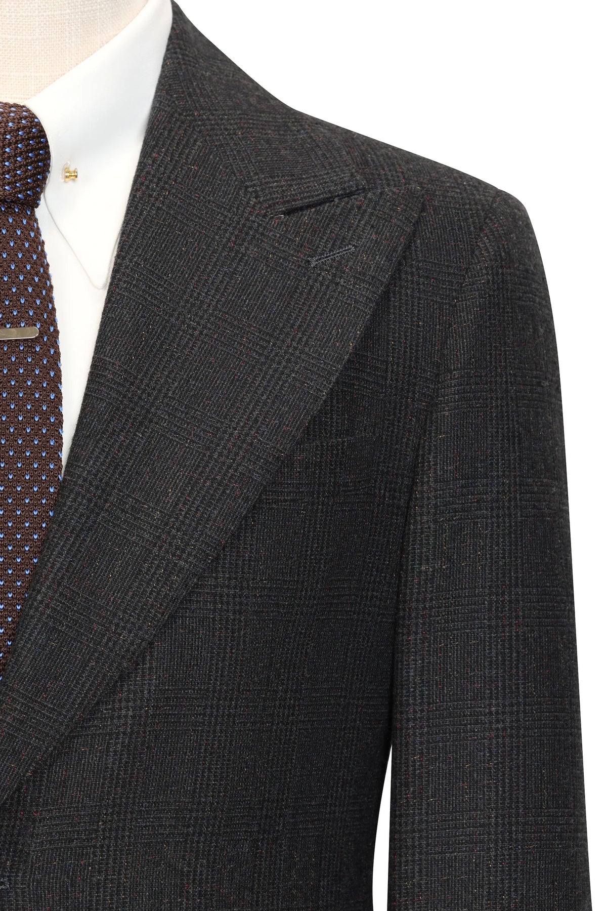 MANSSINO™ | Men's Dark Grey Tweed 2-Piece Suit