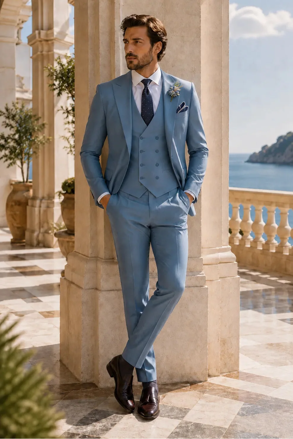 MANSSINO™ | Men's Modern Luxury 3-Piece Suit – Updated Edition