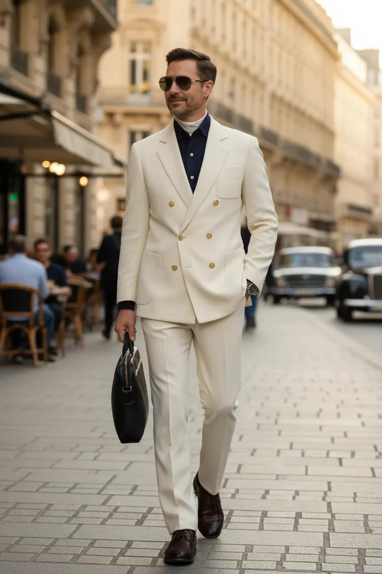 MANSSINO™ | Men's Modern Double-Breasted 2-Piece Suits