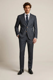 MANSSINO™ | Men's Dark Grey Slim Fit 2-Piece Business Suit