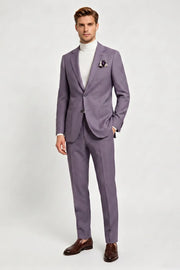 MANSSINO™ | Men's Lavender Slim Fit 2-Piece Suit