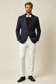 MANSSINO™ | Men's Navy Blue 2-Piece Suit