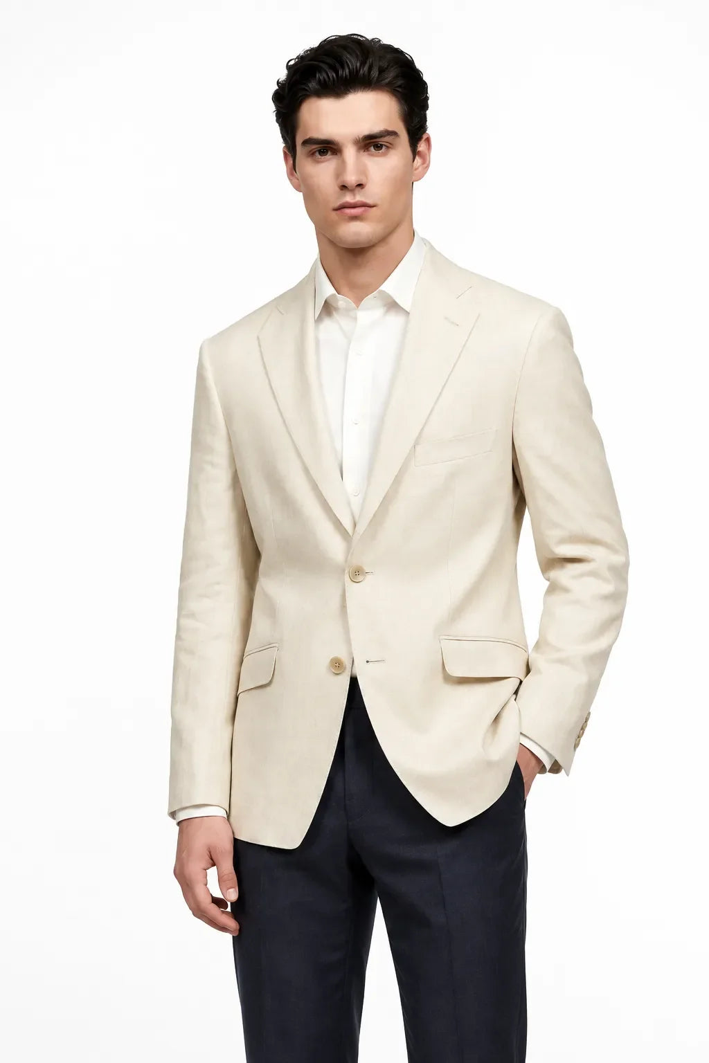 MANSSINO™ | Men's Tailored Linen Summer 2-Piece Suit