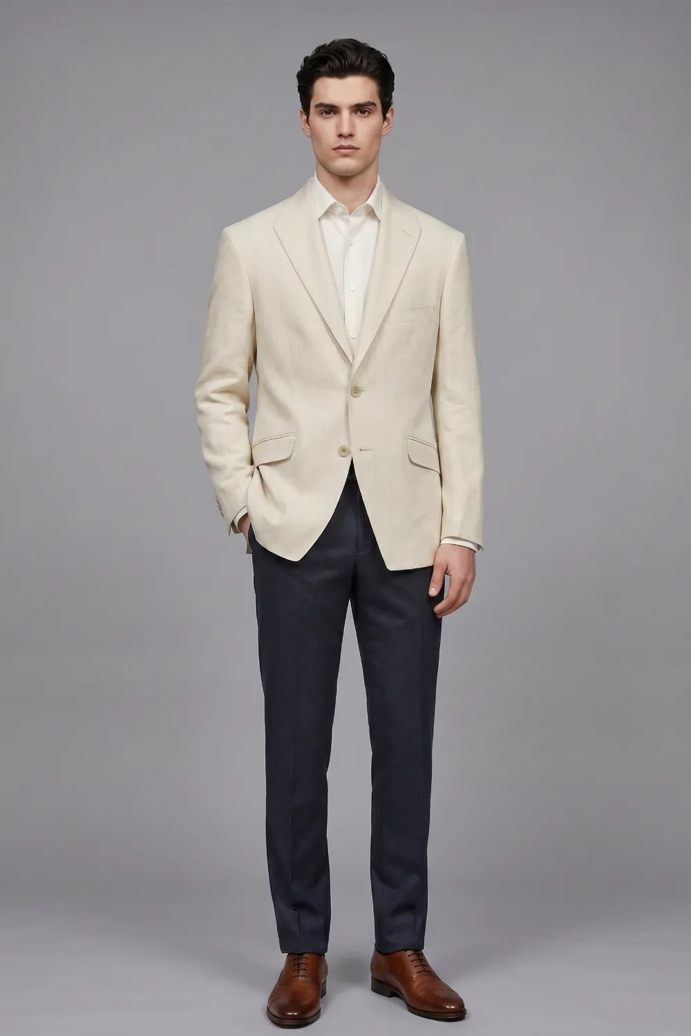 MANSSINO™ | Men's Tailored Linen Summer 2-Piece Suit