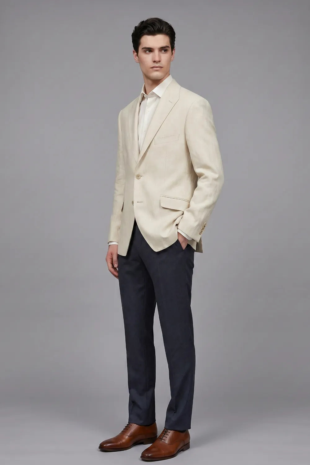 MANSSINO™ | Men's Tailored Linen Summer 2-Piece Suit