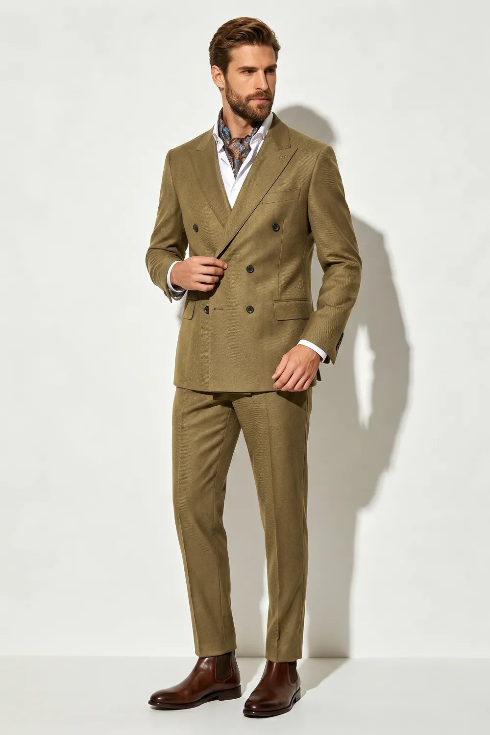 MANSSINO™ | Men's Classic Double-Breasted Two-Piece Suit
