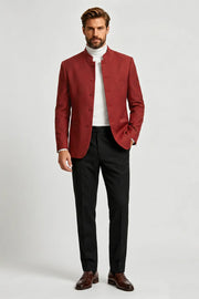 MANSSINO™ | Men's Mandarin Collar 2-Piece Suit