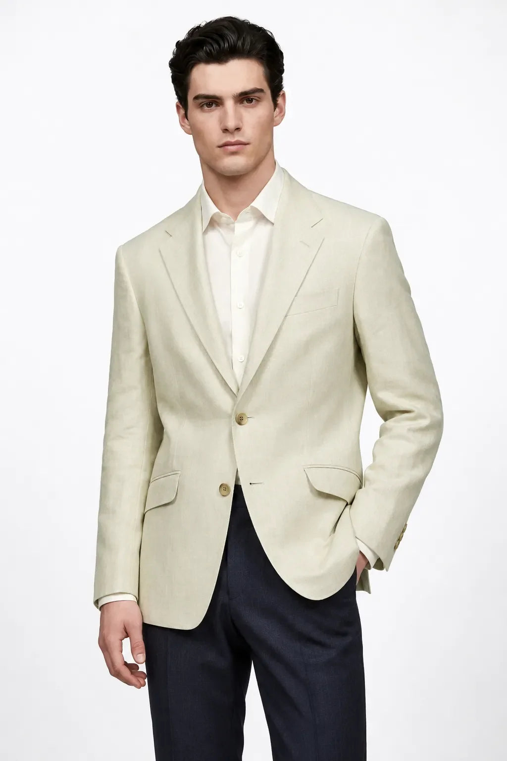 MANSSINO™ | Men's Tailored Linen Summer 2-Piece Suit
