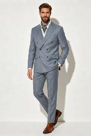 MANSSINO™ | Men's Classic Double-Breasted Two-Piece Suit