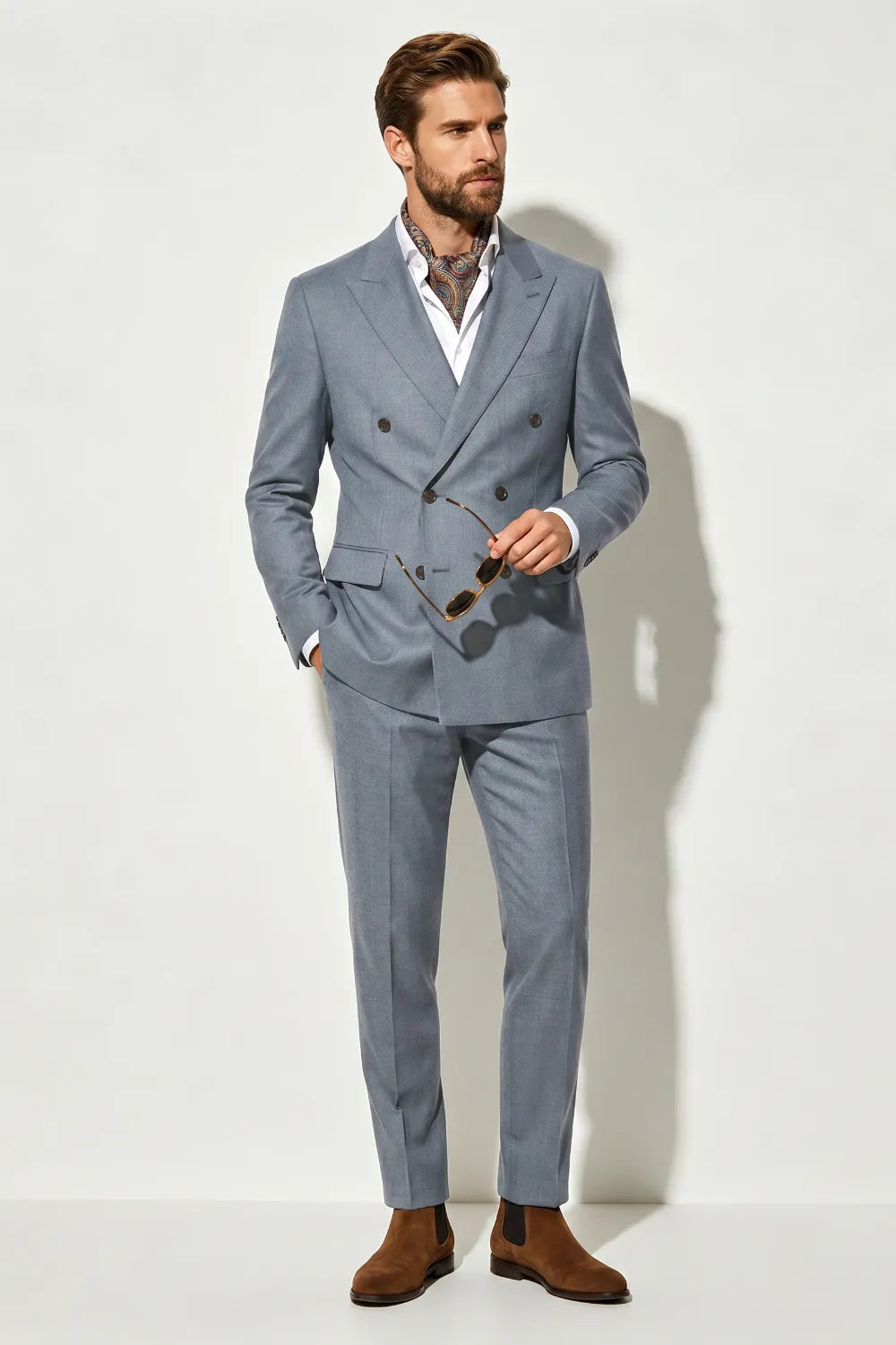 MANSSINO™ | Men's Classic Double-Breasted Two-Piece Suit
