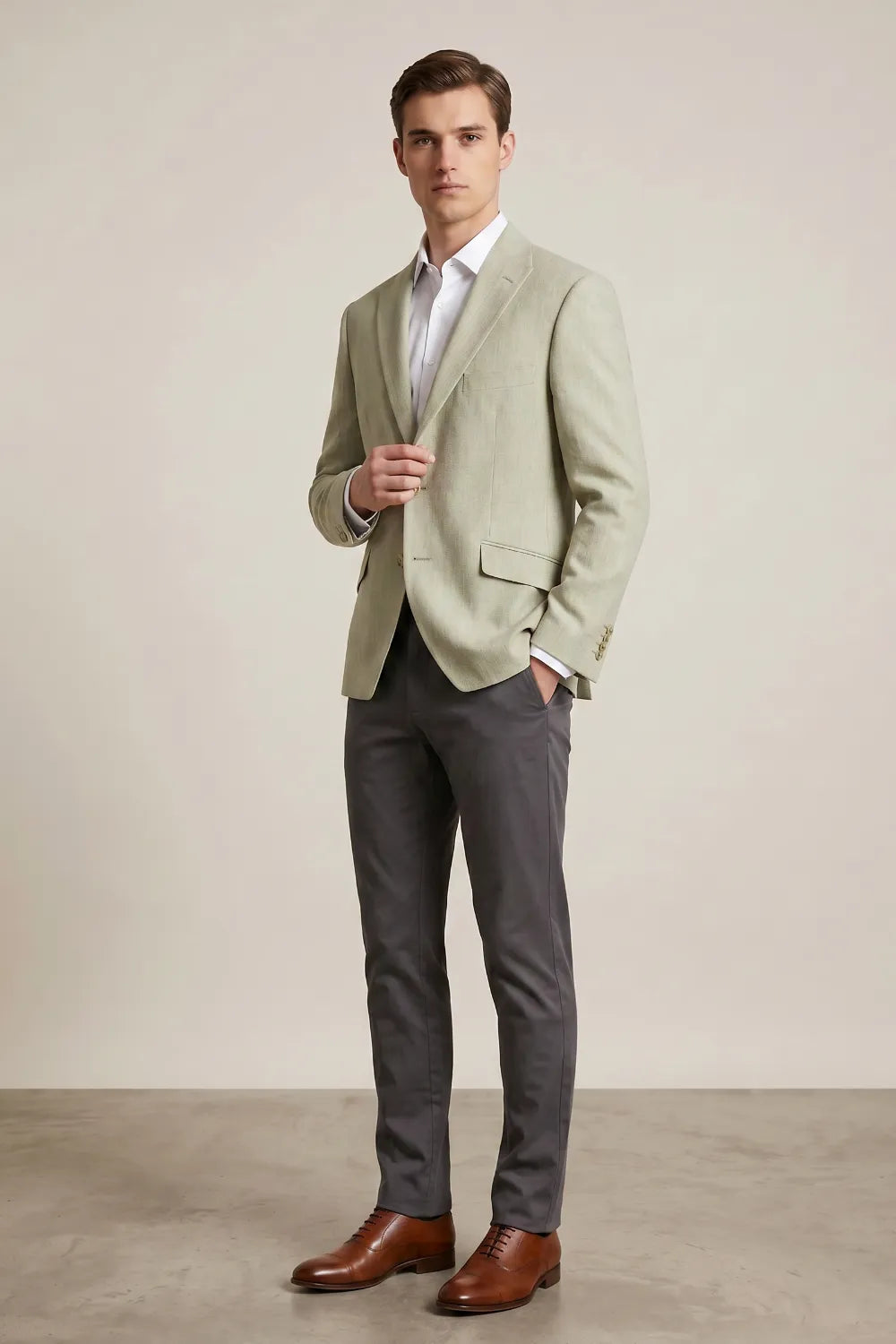 MANSSINO™ | Men's Tailored Linen Summer 2-Piece Suit
