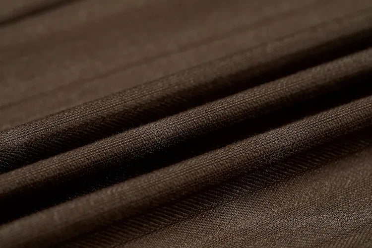 MANSSINO™ | Men's Brown Slim Fit 2-Piece Suit