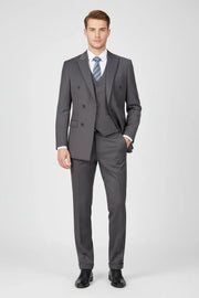MANSSINO™ | Men's Peak Lapel Stripe 3 Piece Suit