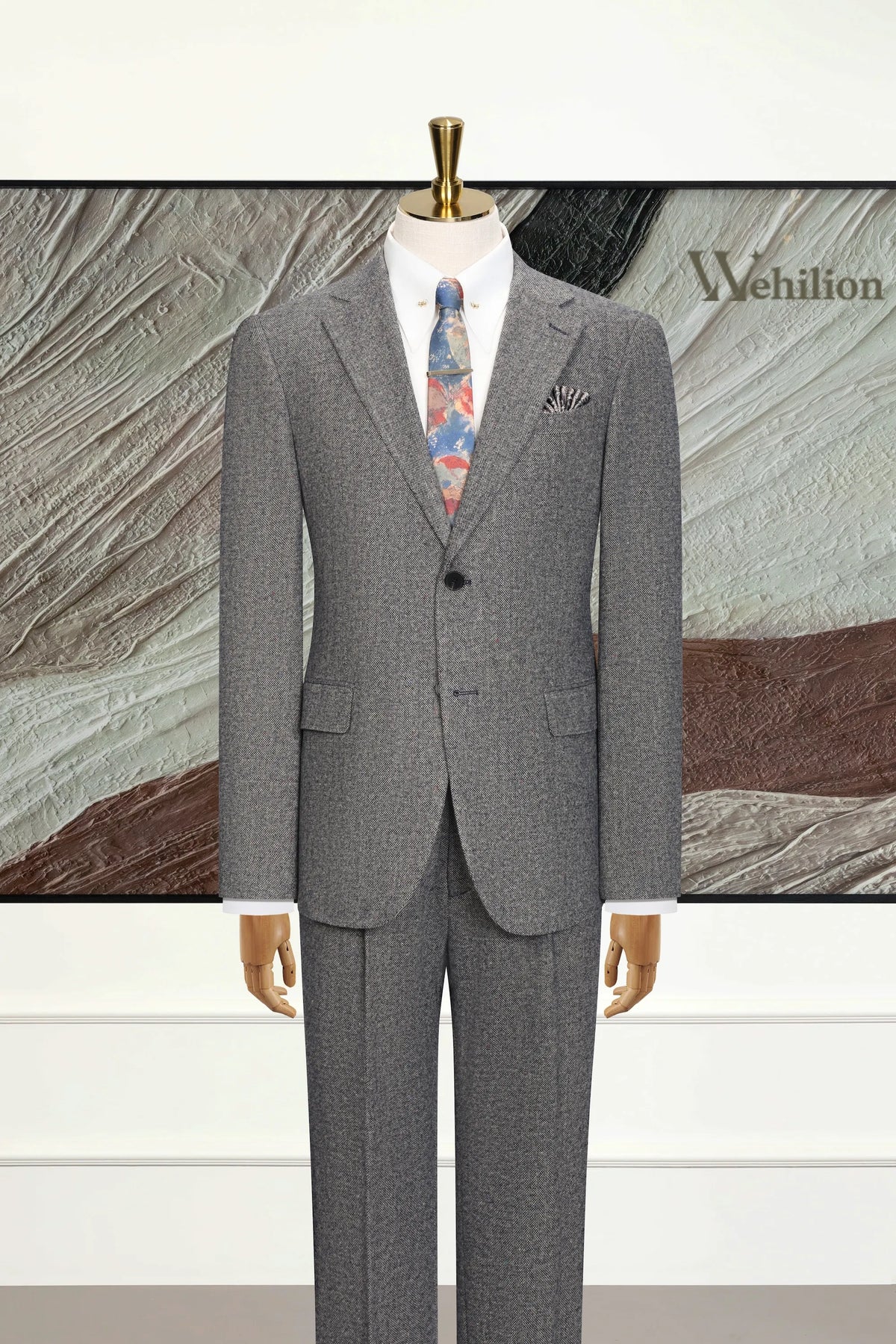MANSSINO™ | Men's Modern Tweed Wool 3-Piece Suit