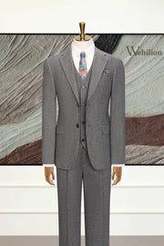 MANSSINO™ | Men's Modern Tweed Wool 3-Piece Suit