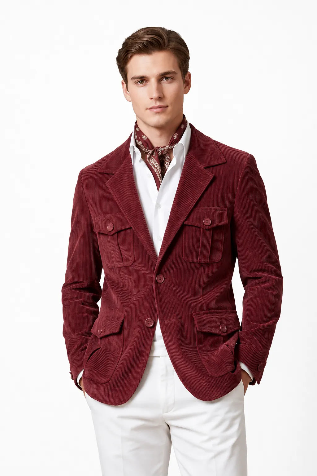 MANSSINO™ | Men's Tailored Corduroy 2-Piece Suit