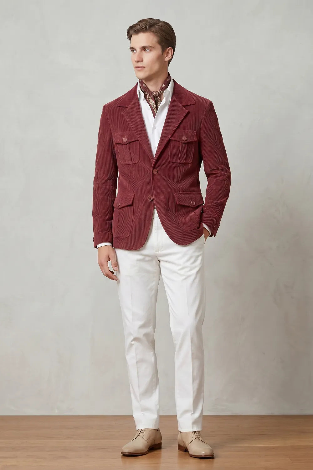 MANSSINO™ | Men's Tailored Corduroy 2-Piece Suit
