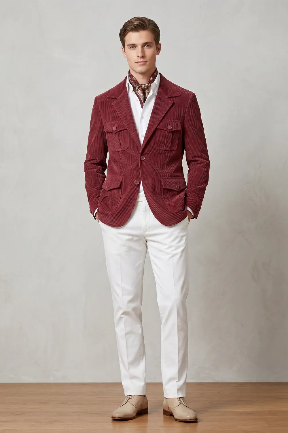 MANSSINO™ | Men's Tailored Corduroy 2-Piece Suit