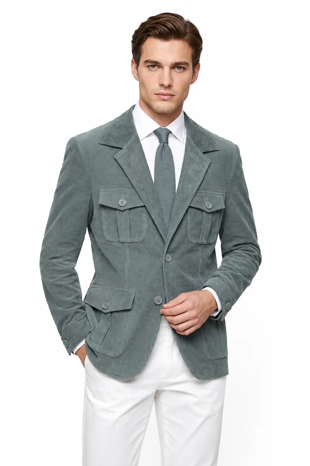 MANSSINO™ | Men's Tailored Corduroy 2-Piece Suit