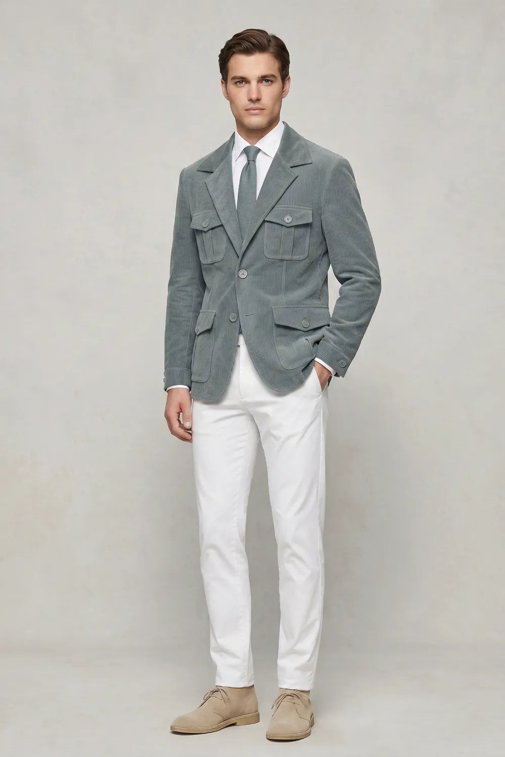 MANSSINO™ | Men's Tailored Corduroy 2-Piece Suit