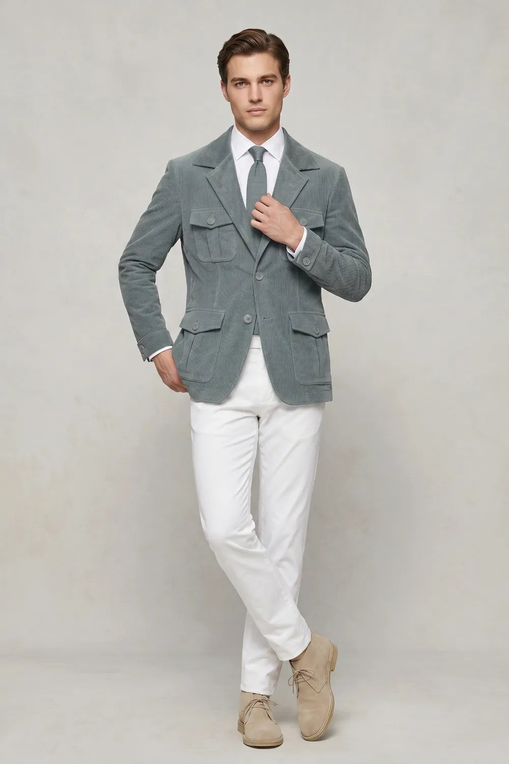 MANSSINO™ | Men's Tailored Corduroy 2-Piece Suit