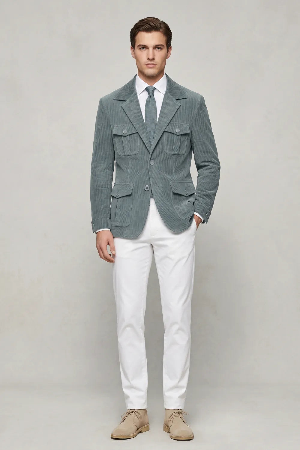 MANSSINO™ | Men's Tailored Corduroy 2-Piece Suit