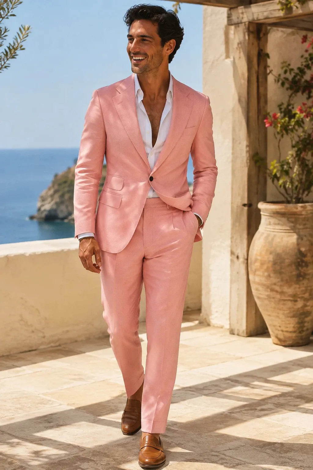 MANSSINO™ | Men's Refined Linen 2 Piece Suit