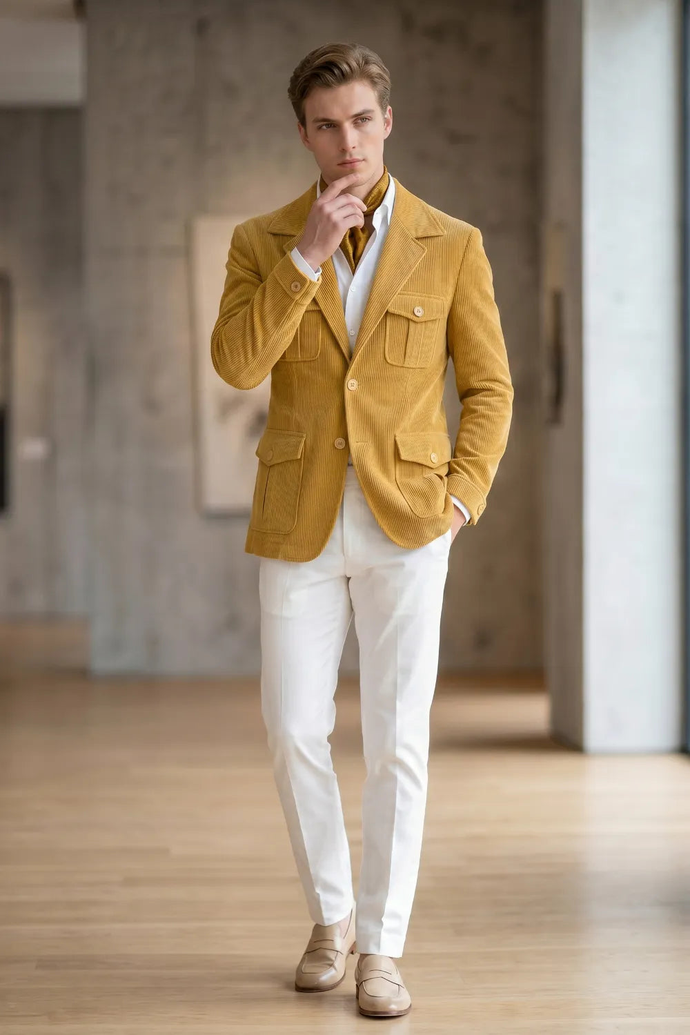 MANSSINO™ | Men's Tailored Corduroy 2-Piece Suit