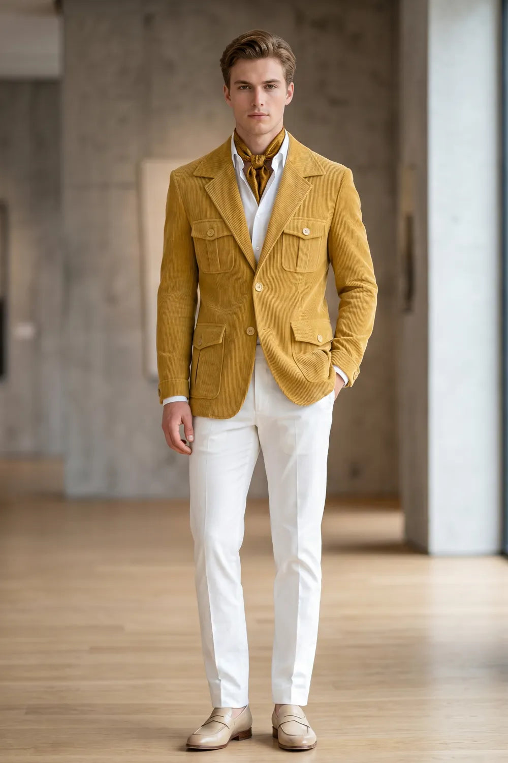 MANSSINO™ | Men's Tailored Corduroy 2-Piece Suit