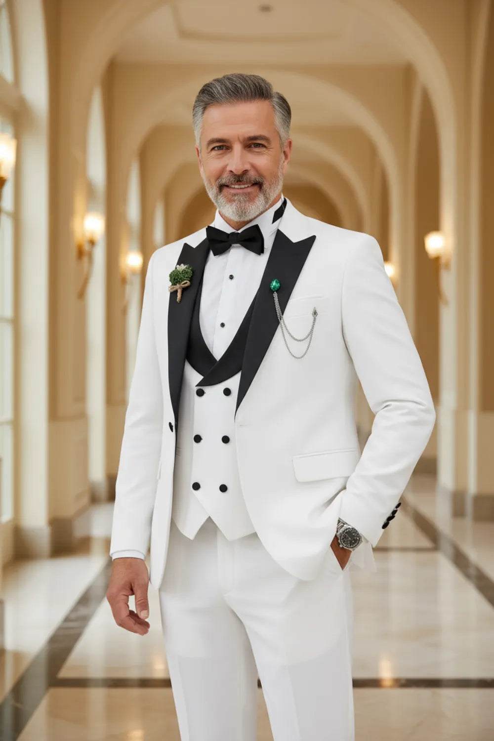 MANSSINO™ | Men's Formal Gala Night 3-Piece Tuxedo Suit