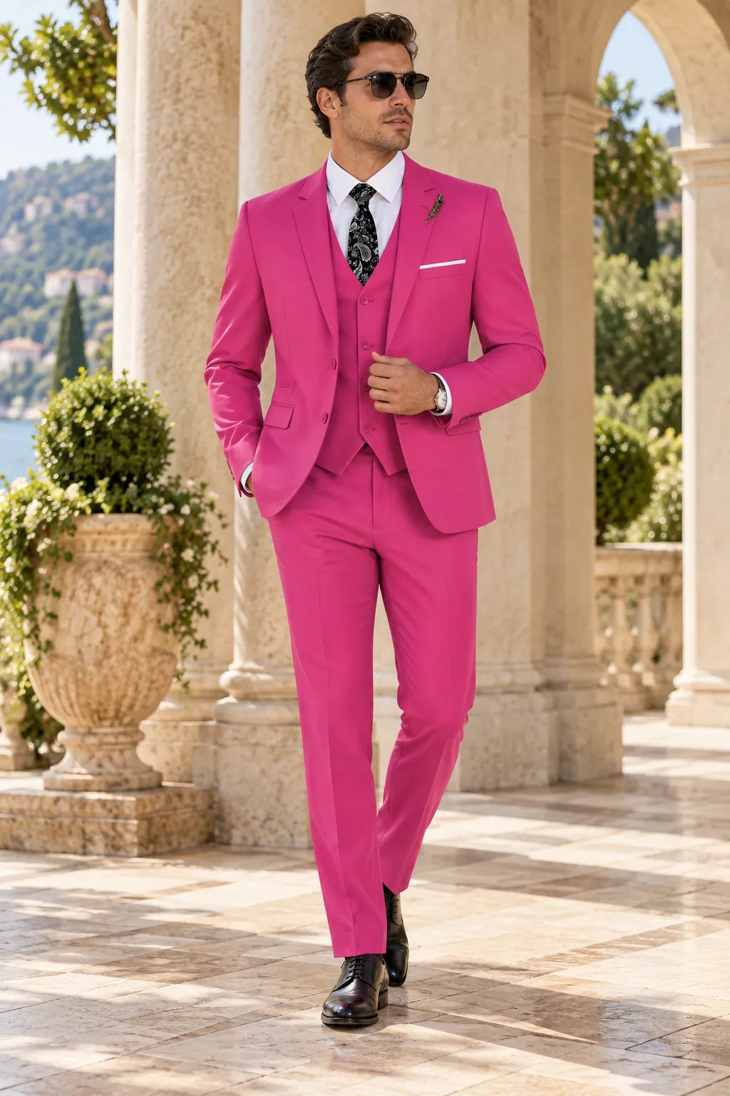 MANSSINO™ | Men's Spring Wedding Single-Breasted Three-Piece Suit