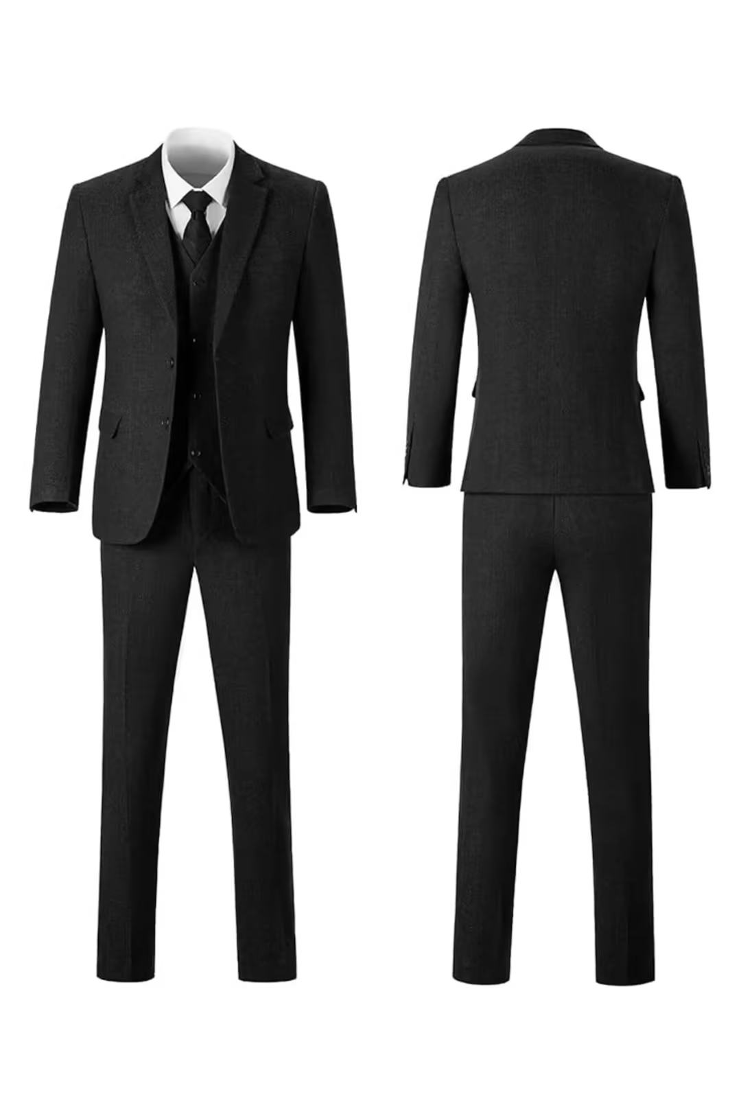 MANSSINO™ | Men's Herringbone Three-Piece Suit