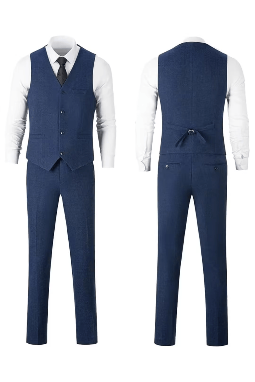 MANSSINO™ | Men's Herringbone Three-Piece Suit