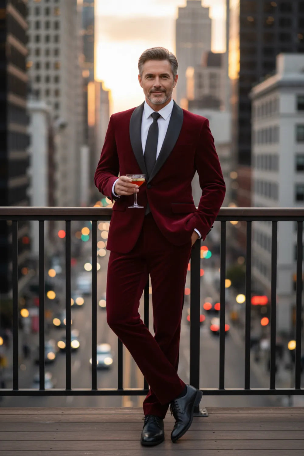 MANSSINO™ | Men's Luxe Velvet Evening 2-Piece Suit