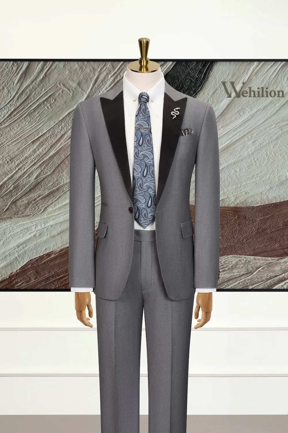 MANSSINO™ | Men's Peak Lapel Dinner 2-Piece Suit