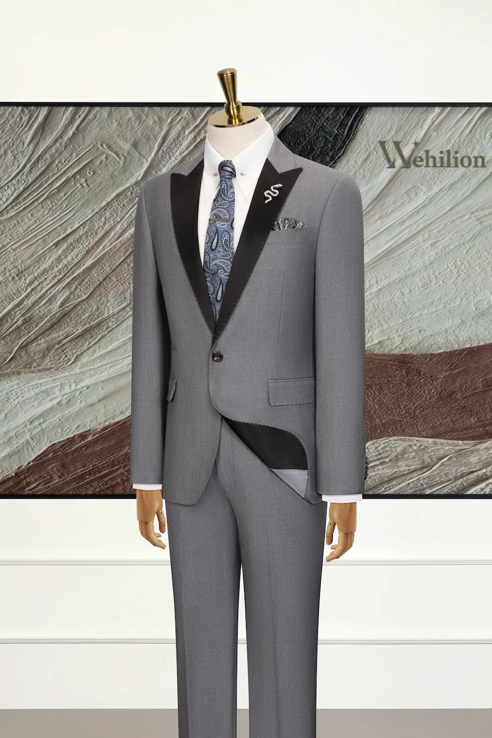 MANSSINO™ | Men's Peak Lapel Dinner 2-Piece Suit