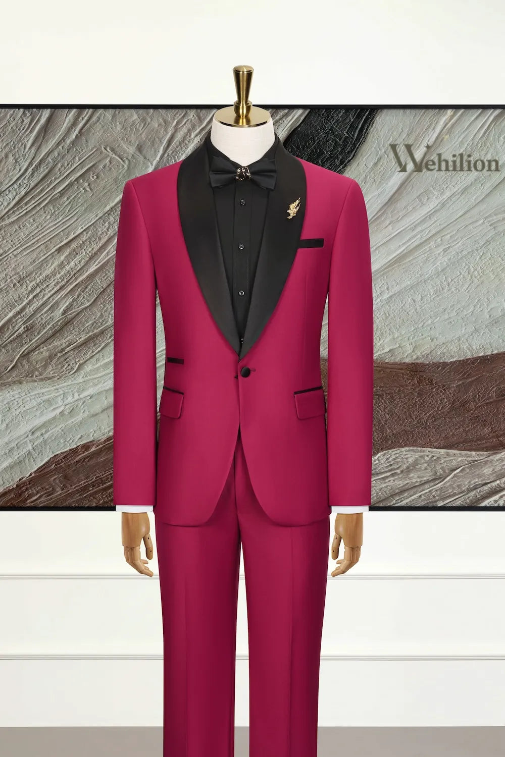 MANSSINO™ | Men's Shawl-Lapel Tuxedo Three-Piece Suit