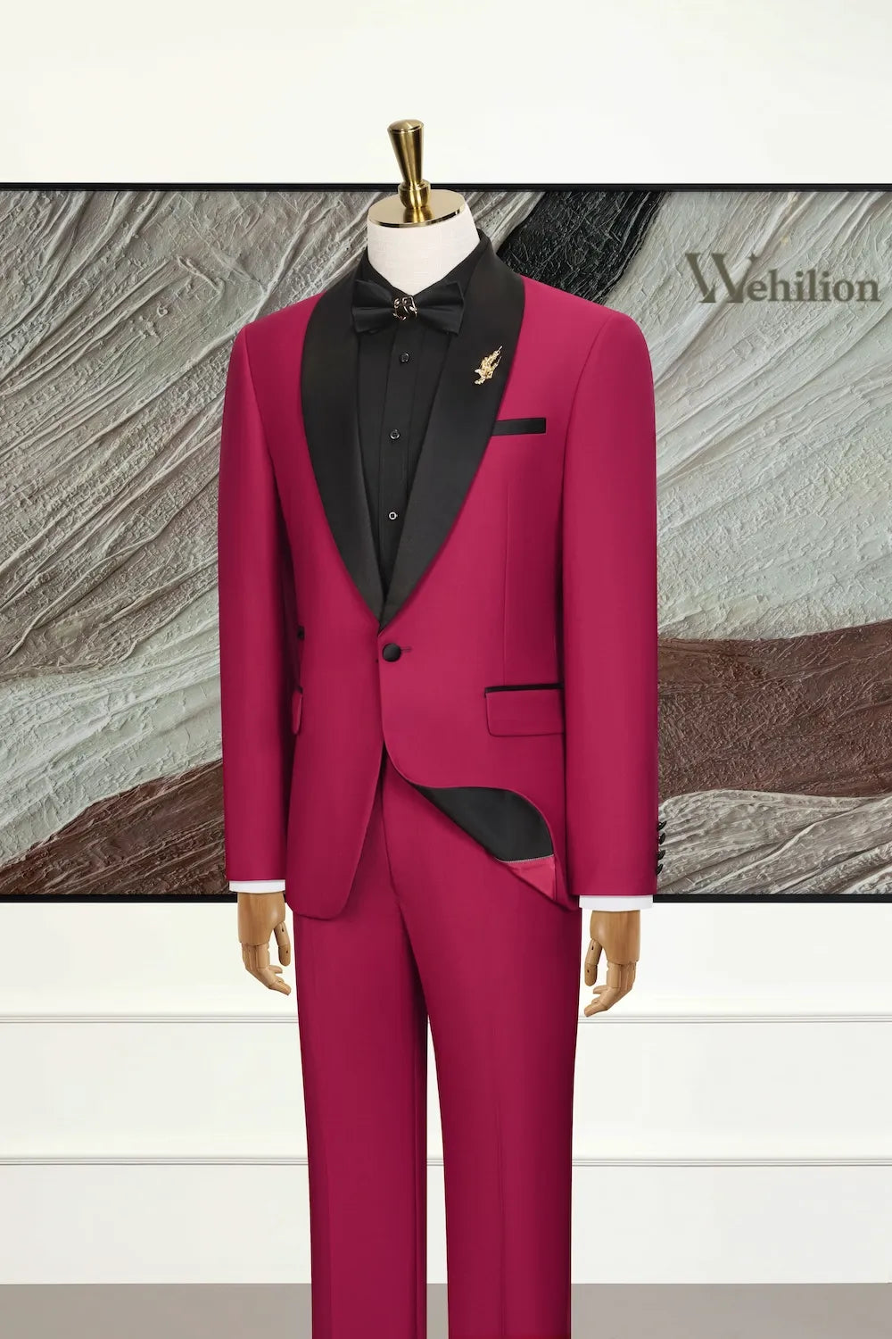 MANSSINO™ | Men's Shawl-Lapel Tuxedo Three-Piece Suit